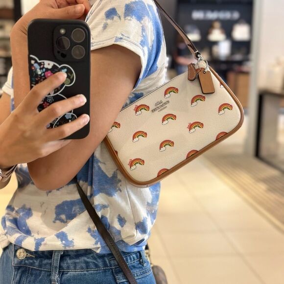NWT Coach Nolita 19 Bag With Rainbow Print - Picture 11 of 11